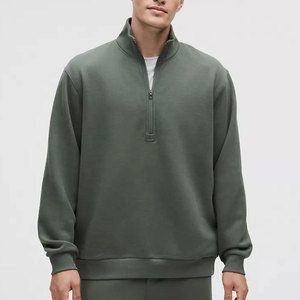 Sudadera con Capucha para Hombre, Color Verde Oliva, Corte Regular, 100% Algodón, Ecológica, Transpirable, Estilo Minimalista, para Otoño - Product Image 1