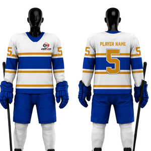 Uniformes d'équipe de hockey sur glace personnalisés en gros, maillots sublimés, vêtements de sport de hockey, fabricant d'ensembles de maillots de hockey personnalisés OEM - Product Image 3