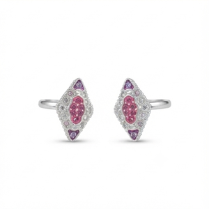 DIVYORO PINK & PURPLE GEM TOE <b>RING</b> - Product Image 1