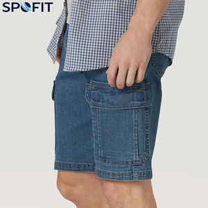 กางเกงยีนส์ขาสั้นคุณภาพสูงขายดีที่สุดจากโรงงานผู้ผลิต กางเกงยีนส์ขาสั้นผู้ชายสั่งทำพิเศษ กางเกงยีนส์ขาสั้นสตรีทแวร์ กางเกงยีนส์เดนิมสำหรับเด็กผู้ชาย - Product Image 1