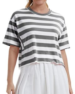 เสื้อยืดทรงบ็อกซี่สำหรับผู้หญิง คอลเลคชั่นฤดูร้อน 2025 คอกลม แขนสั้น ทรงโอเวอร์ไซส์ สไตล์ลำลอง ผ้าเทอร์รี่ ใส่สบาย เหมาะสำหรับใส่ทุกวัน - Product Image 6