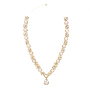 18K Gold Plated Butterfly <b>Pearl</b> <b>Necklace</b> <b>Set</b>-Trendy Designer Fashion Jewelry for Wedding - Product Image 3