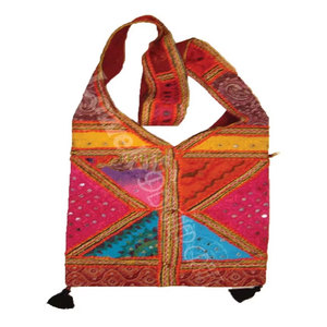Assorted Patch Ethnic Embroidery Shoulder <b>Bag</b> for Women Handmade Bohemian Handbag Traditional <b>Patchwork</b> Fashion Purse for Travel - Product Image 2