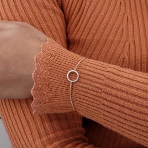 Pulsera de Oro Rosa de 14K con Diamante Cultivado en Laboratorio Certificado por IGI, Cadena Minimalista para Mujer, Joyería Fina para Boda, Compromiso o Uso Diario - Product Image 3