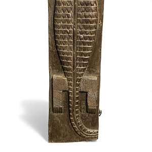 Panel de Pared de Madera Tribal Naga de la India, Tallado a Mano, Decoración Arquitectónica, Estilo Rústico Antiguo, para Interiores de Hotel, Combinable, 1 Contenedor - Product Image 6