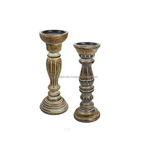 Tempat Lilin Kayu Desain Baru Buatan Tangan Pemegang Lilin Kayu Dalam Tampilan Baru untuk Dekorasi Rumah