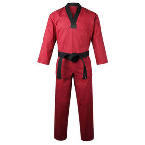 ชุดเทควันโดออกแบบเอง ราคาขายส่ง คุณภาพสูงระดับนานาชาติ ผลิตจากผ้าฝ้าย - Product Image 3