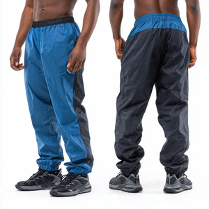 Polyester/Nylon Waterproof Lightweight High Waist Trouser Hiking Mountain Rain Pants Men's Camping <b>Wind</b> <b>Breaker</b> - Product Image 5