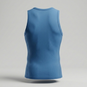 Custom <b>logo</b> Running Vest Performance O Neck Quick Dry Sport T Shirt Mens Gym Sleeveless Training Tanktop Slim Fit Singlet - Product Image 2