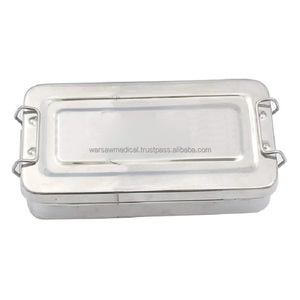 Caja de Instrumentos Médicos WARSAW con Ganchos, Certificada por ISO y CE, Instrumentos de Acero Inoxidable |   Portaagujas - Product Image 1