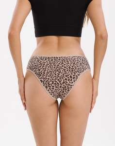 Culottes string brodées taille basse pour femme, style tendance, 100 % coton, tricot léger, respirant, extensible, moderne et confortable - Product Image 6