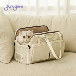 dog bag carrier WONDER BAG Waterproof Vegan Leather Dog <b>Cat</b> Pet Carrier Shoulder Bag Lightweight Airline Travel Carrier for Pets - Product Image 2