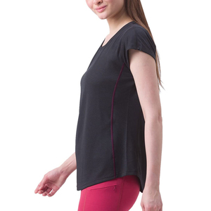 T-shirts personnalisés en coton 100% et spandex respirant pour femmes, à manches courtes, avec impression numérique personnalisée et votre logo de marque, vente en gros - Product Image 3
