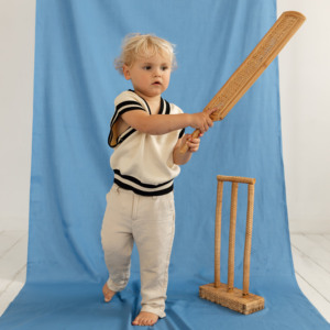 Ensemble de cricket en rotin fait main, jouets éducatifs pour enfants, jouet sportif pour enfants, jeu intérieur/extérieur - Product Image 2