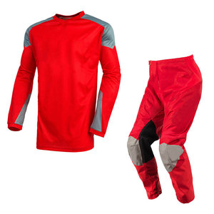 ชุดแข่งรถมอเตอร์ไซค์ผู้ชาย แขนยาว เสื้อและกางเกงขายาว สีดำ-เขียว บล็อกสี แห้งเร็ว ใส่ได้ทุกฤดู - Product Image 4
