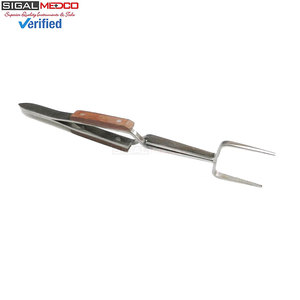 Print Logo Fiber Tip Eyelash Tweezers 6-1/2" Non Locking Pointed Fiber Grip Tweezers Jewelry Eyelash Tweezer by SIGAL MEDCO - Product Image 4