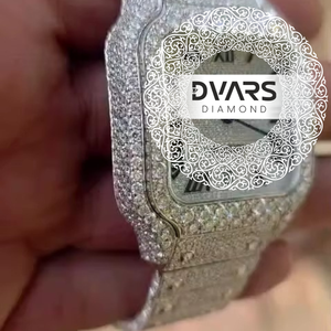 Reloj de Pulsera de Cuarzo Ejecutivo Refinado, Resistente al Agua, Aleación de Primera Calidad, Cristal de Zafiro, D Color VVS1, Diamante Moissanita, Lujo - Product Image 2