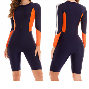 Traje de Neopreno Unisex de Manga Larga con Bloques de Color, Cuello Redondo, Cierre en el Pecho, Secado Rápido, Neopreno de 2.0 mm de Grosor, Logotipo Personalizado, para Todas las Estaciones, Adulto, Completo - Product Image 1