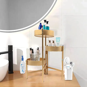 Support de plantes en métal, support rond pour pots de fleurs, présentoir pour la décoration de la maison et du jardin - Product Image 3