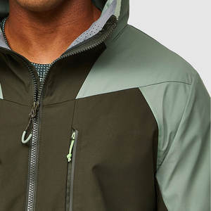 Chaquetas Impermeables Personalizadas para Exteriores, Color Azul Marino, de 3 Capas, Ligeras, con Bolsillo con Cremallera - Product Image 5