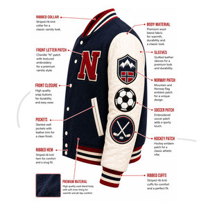 High Quality Men Varsity <b>Jacket</b> <b>Slim</b>-<b>Fit</b> College Fashion-Design Stylish Varsity <b>Jackets</b> Basketball Varsity <b>Jackets</b> - Product Image 6
