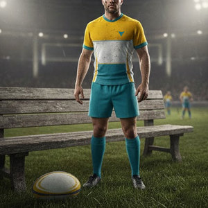 Meilleures ventes : Uniforme de rugby confortable et respirant en polyester, haute qualité, manches courtes, service OEM, offre spéciale - Product Image 6
