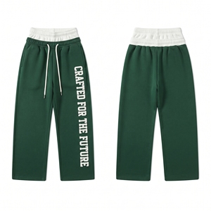 Double Waist Sweatpants <b>Men</b> Women Oversized Streetwear Drawstring Waist Embroidery <b>Sweat</b> <b>Pants</b> Unisex Baggy Double Waist <b>Pants</b> - Product Image 5