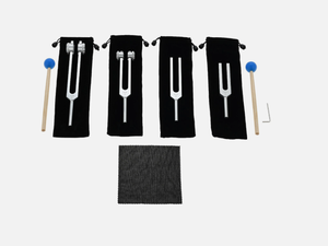 Ensemble de diapasons chakra 528 Hz, en alliage d'aluminium, adaptés à la thérapie sonore et au travail énergétique, flambant neuf - Product Image 3