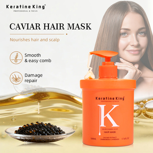 Masque Capillaire Luxe au <span class=keywords><strong>Caviar</strong></span> Or Liquide – Traitement Réparateur Lissant pour Cheveux Secs et Abîmés, Anti-Frisottis, Halal, Vente en Gros pour Salons 500ml - Product Image 2