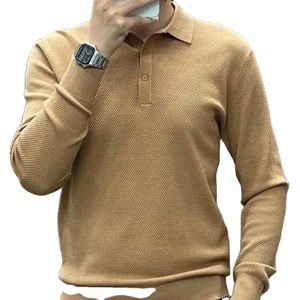 Man With Collar Tee <b>Shirts</b> Slim Fit <b>Polo</b> T <b>Shirt</b> for Men <b>Orange</b> Top No Logo Streetwear Cotton Clothing Chic Comfortable Basic - Product Image 5