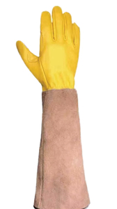 Guantes de seguridad de cuero personalizados PROTEXA INDUSTRIES de calidad premium al por mayor, 4 milésimas de grosor, estériles, de manga larga y ventilados para apicultura - Product Image 5