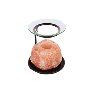 Lampe en sel de l'Himalaya rouge, éclairage d'appoint en cristal naturel avec base en bois pour la décoration de bureau, la mise en beauté de la chambre et la décoration de table - Product Image 3