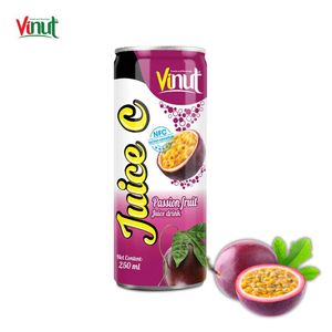 Pour OEM ODM Jus de fruit de la passion naturel 250ml Boisson en conserve faible en calories Fabricant Nam Viet Foods & Beverage JSC Vietnam - Product Image 1