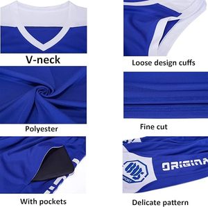 Maillots de basket-ball personnalisables avec nom, numéro et logo d'équipe - Maillots de basket-ball pour hommes, garçons et enfants - Ensemble uniforme de basket-ball - Product Image 3