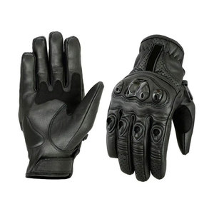 Guantes de carreras de cuero de dedo completo, antideslizantes, con cierre de velcro, unisex, para motociclismo al aire libre, en venta. - Product Image 5