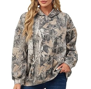 Sudadera con Capucha de Camuflaje Gruesa de 450 GSM, Sudadera con Capucha de Camuflaje Extra Grande para Hombre, Ropa de Invierno, Sudadera con Capucha con Estampado de Camuflaje para Senderismo al Aire Libre - Product Image 6