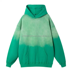 Fabricants de vêtements personnalisés sans ficelle à capuche dégradé 100% coton 420 Gsm surdimensionné sweats à capuche lourds - Product Image 1
