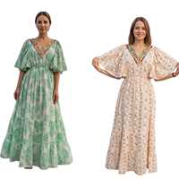 Robe longue en dentelle viscose, style bohème, robe de plage hippie pour filles, robes de soirée élégantes pour femmes