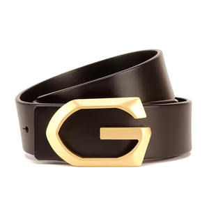 Factory Direct Customizable Men's Casual Leather Dress Pant Belts Steel Buckle Custom Logo Durable Lightweight Wholesale Price - Product Image 1