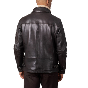 Men's High Quality Cowhide Leather Biker <b>Jacket</b> Western Rider Fashion Casual Wear Private Label Manufacturer - Product Image 3