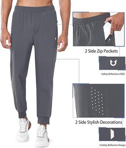 Pantalones de Alta Calidad para Hombre, con Bolsillos con Cremallera Elástica, Ligeros, Corte Clásico Recto, Color Personalizado - Product Image 2