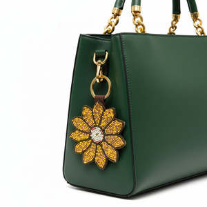 Llavero de cuentas de colores vibrantes ecológico al por mayor, llavero personalizado hecho a mano con cuentas de semillas para bolsos, ideal para graduaciones y Día Nacional - Product Image 1