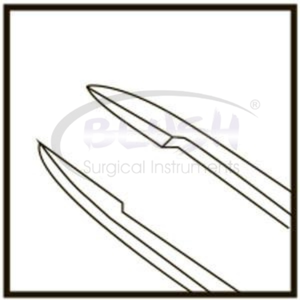 Pinzas para Cámara Anterior Anguladas de Titanio Azul, Instrumento Microquirúrgico Oftálmico para Cirugía de Cataratas de Blush Surgical - Product Image 4