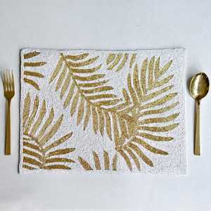 Premium Handmade Bead Embellished Eco-Friendly Bohemian <b>Placemat</b> Decorative <b>Dining</b> <b>Table</b> Accessory Elegant Interior Home - Product Image 1