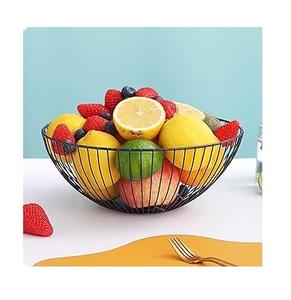 Cesta de Frutas Metálica de Estilo Indio para Encimera, Organizador de Escritorio Creativo Multiusos, Fabricante Mayorista de Cestas de Frutas Metálicas - Product Image 1