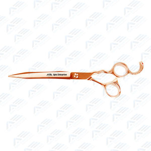 Copper Color Coated Grooming <b>Scissor</b> 7.5" Professional <b>Dog</b> Hair Cutting <b>Scissors</b> with Finger Rest Sharp and Durable Pet Grooming - Product Image 4