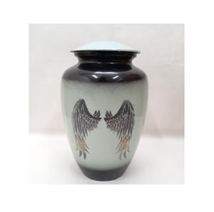 Urna Decorativa para Cenizas de Adultos, Estilo Europeo y Americano, Hecha de Metal Resistente para una Exhibición Conmemorativa Segura en el Hogar - Product Image 1