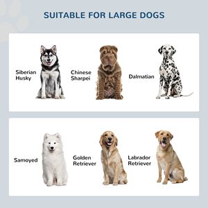 Ciotole Rialzate per Cani di Grande Capacità 44L con Mobiletto Contenitore, Grigie - Product Image 6