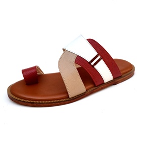 รองเท้าแตะหนังสำหรับผู้ชาย,รองเท้าแตะอาหรับแฮนด์เมดรองเท้า Flip Flops Gulf Shoes ใหม่ลำลอง - Product Image 2