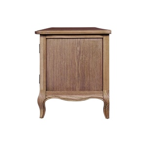 Inaloka Modern Solid Teak Wood <b>TV</b> <b>Stand</b> with Storage for Living Room Furniture - Product Image 4